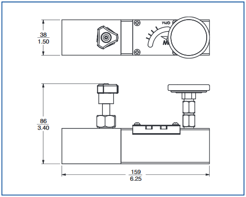 High Pressure Stainless Steel Flor Regulator diagram